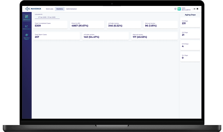 Laptop showing Maverick AI's autonomous coding software